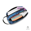 Cartuchera Multiuso Escuadra Grande Azul Mujer