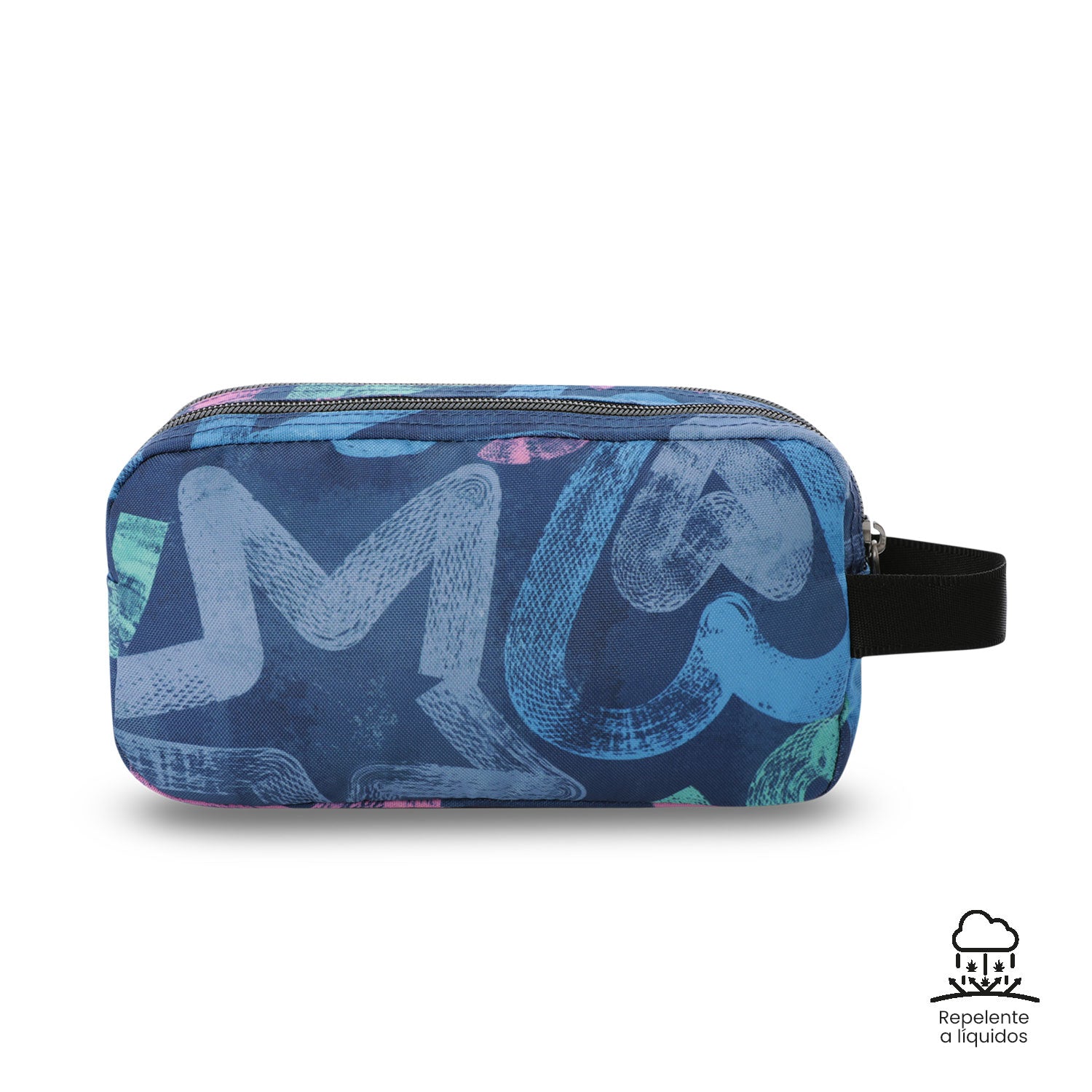 Cartuchera Multiuso Escuadra Grande Azul Mujer