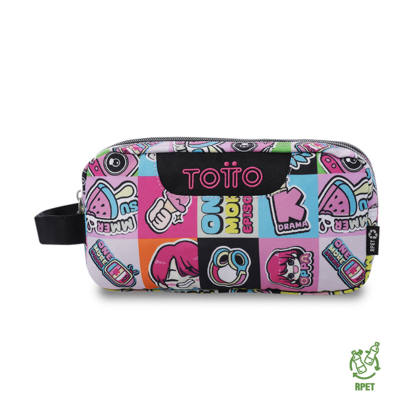 Cartuchera Multiuso Escuadra Grande Rosada Mujer