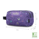 Cartuchera Multiuso Escuadra Grande Morada Mujer