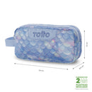 Cartuchera Multiuso Escuadra Grande Azul Mujer