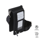 Billetera Porta Celular Genova Para Mujer - Color: Negro