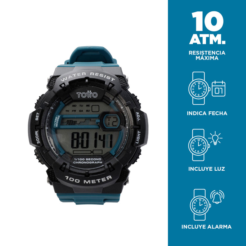 Reloj Digital 10 Atm Ckey - Color: Azul