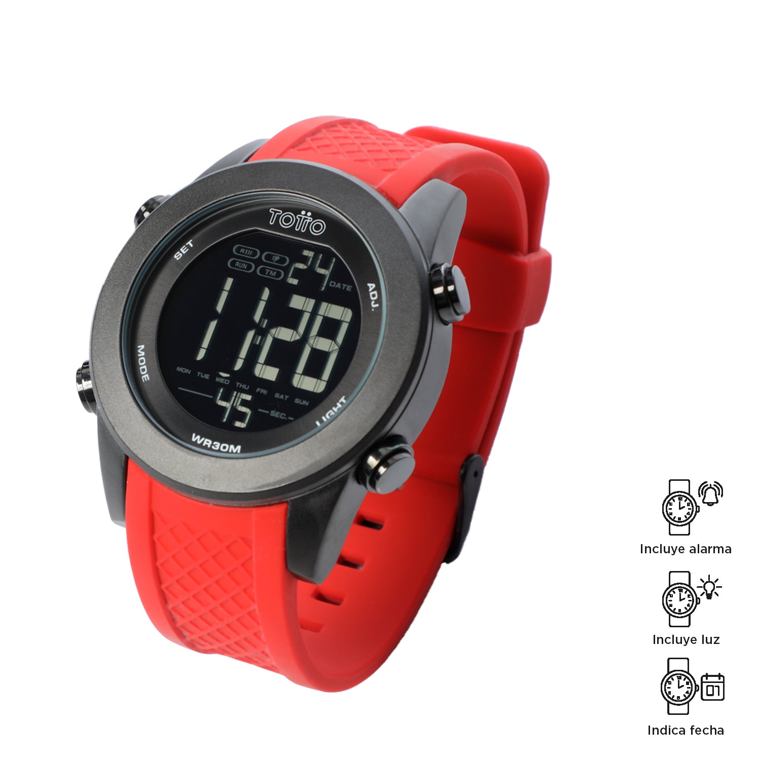 Reloj Digital Digy Rojo Hombre