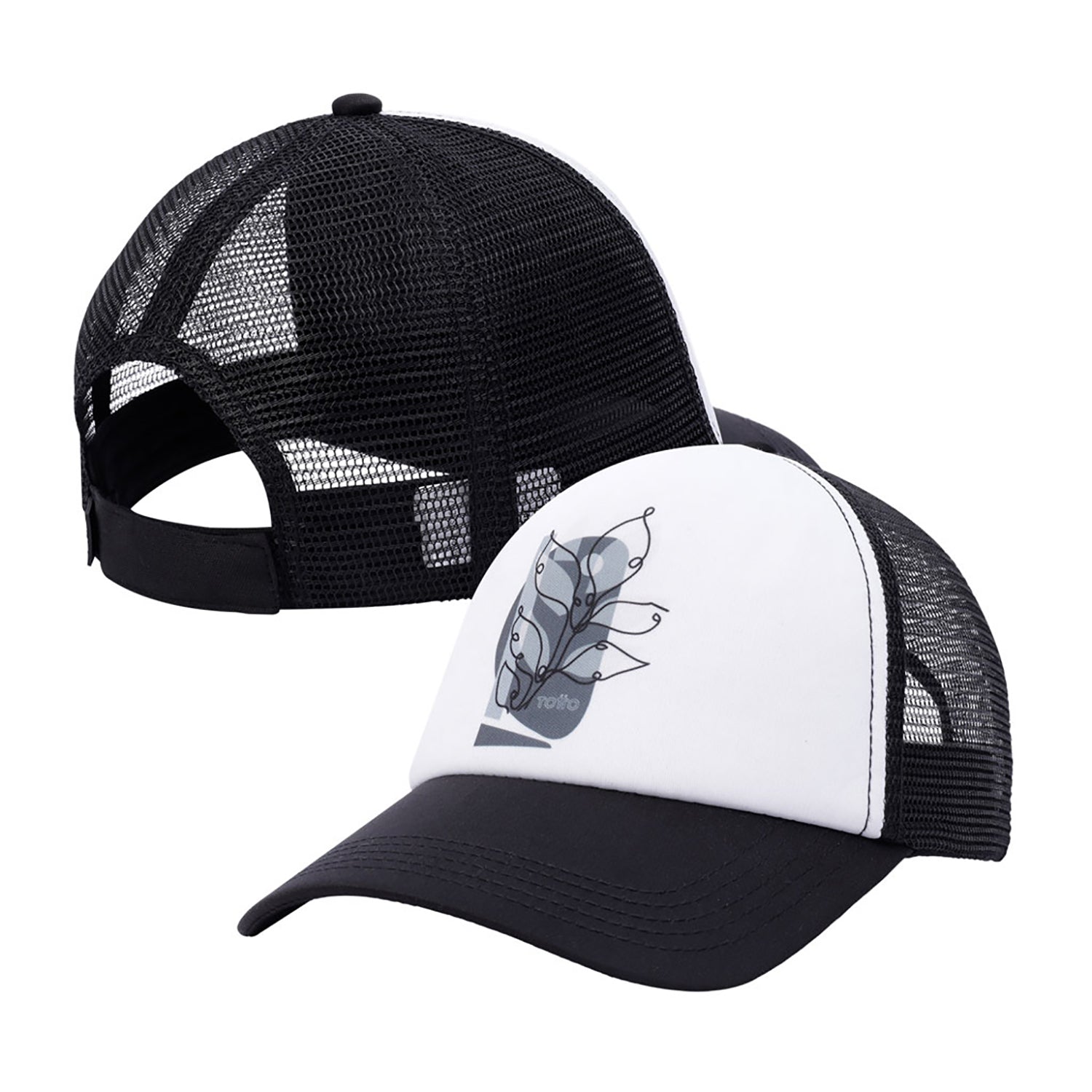 Gorra Totto Morus blanco/negro