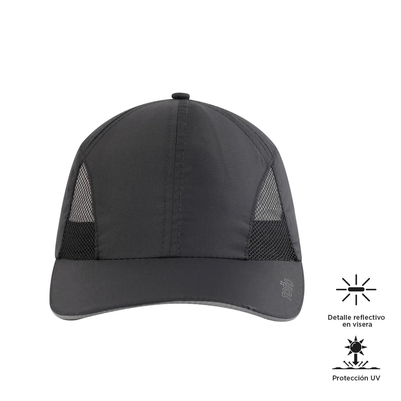 Gorra Beisbolera Ciclyng Negra