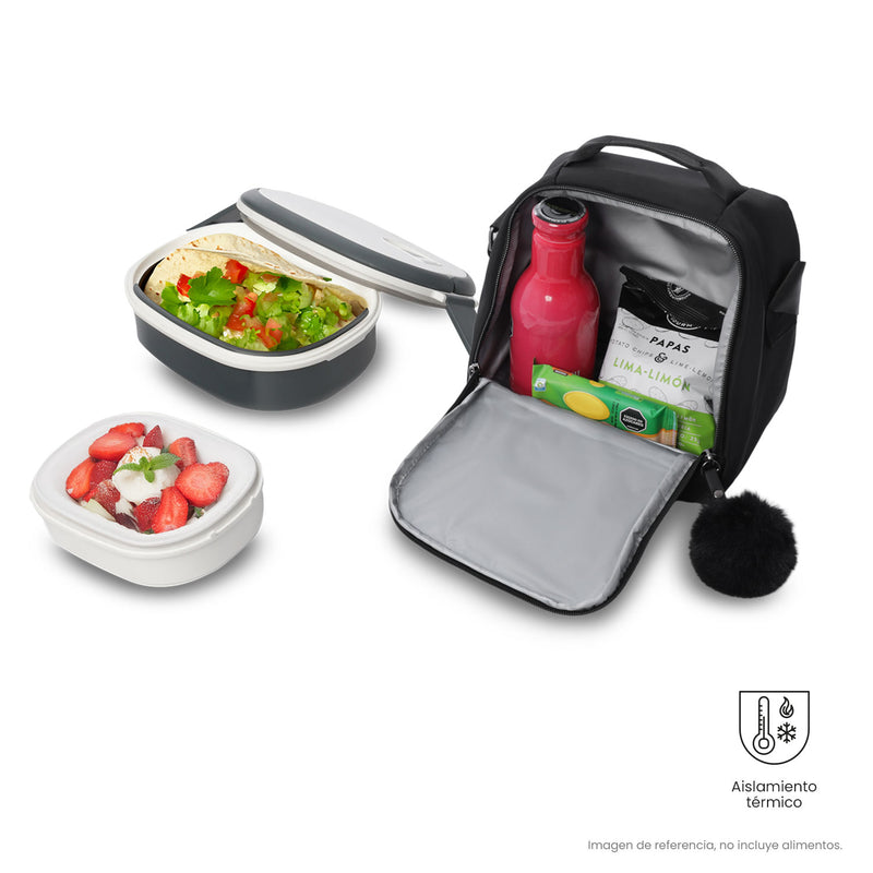 Lonchera Ejecutiva Adelaide 2 Térmica Negra
