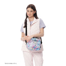 Lonchera Térmica para Mujer Borrador Glitter Mediano Azul