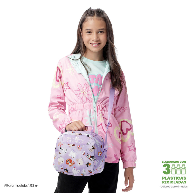 Lonchera Térmica para Mujer Borrador Mediano Rosada