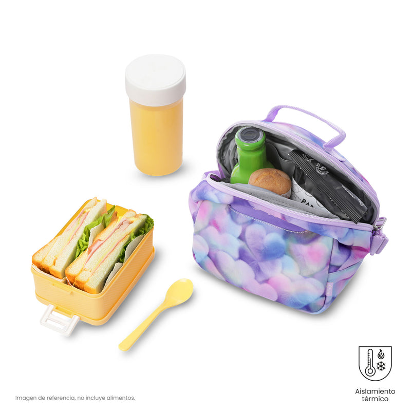 Lonchera Térmica para Mujer Borrador Mediano Morada