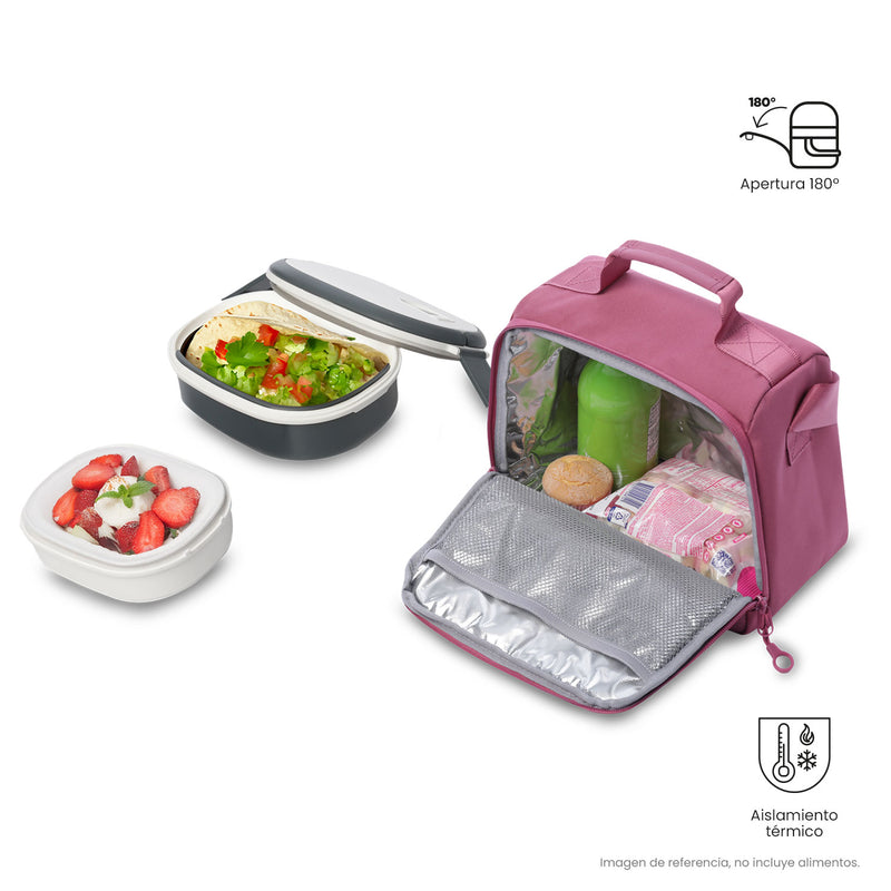 Lonchera Ejecutiva Lors Térmica Rosada