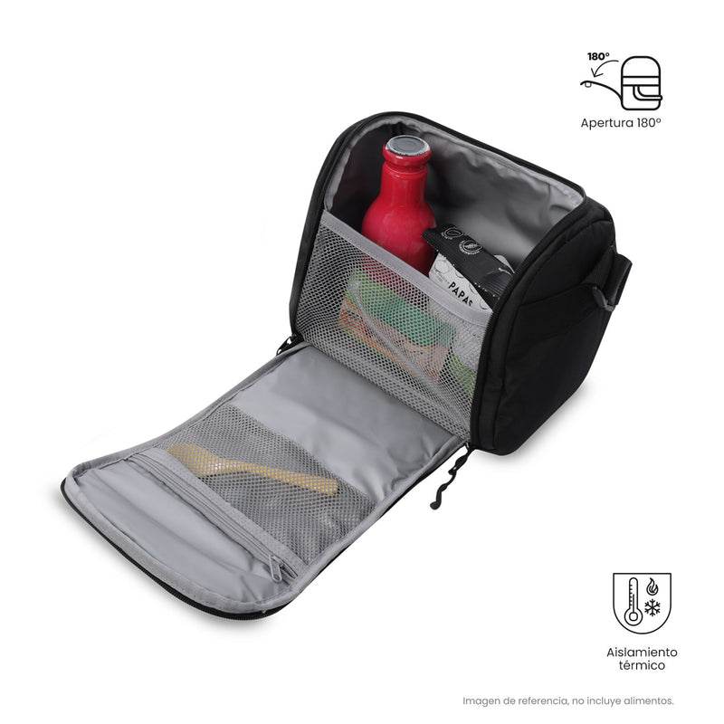 Lonchera Térmica Grafito Color Negra