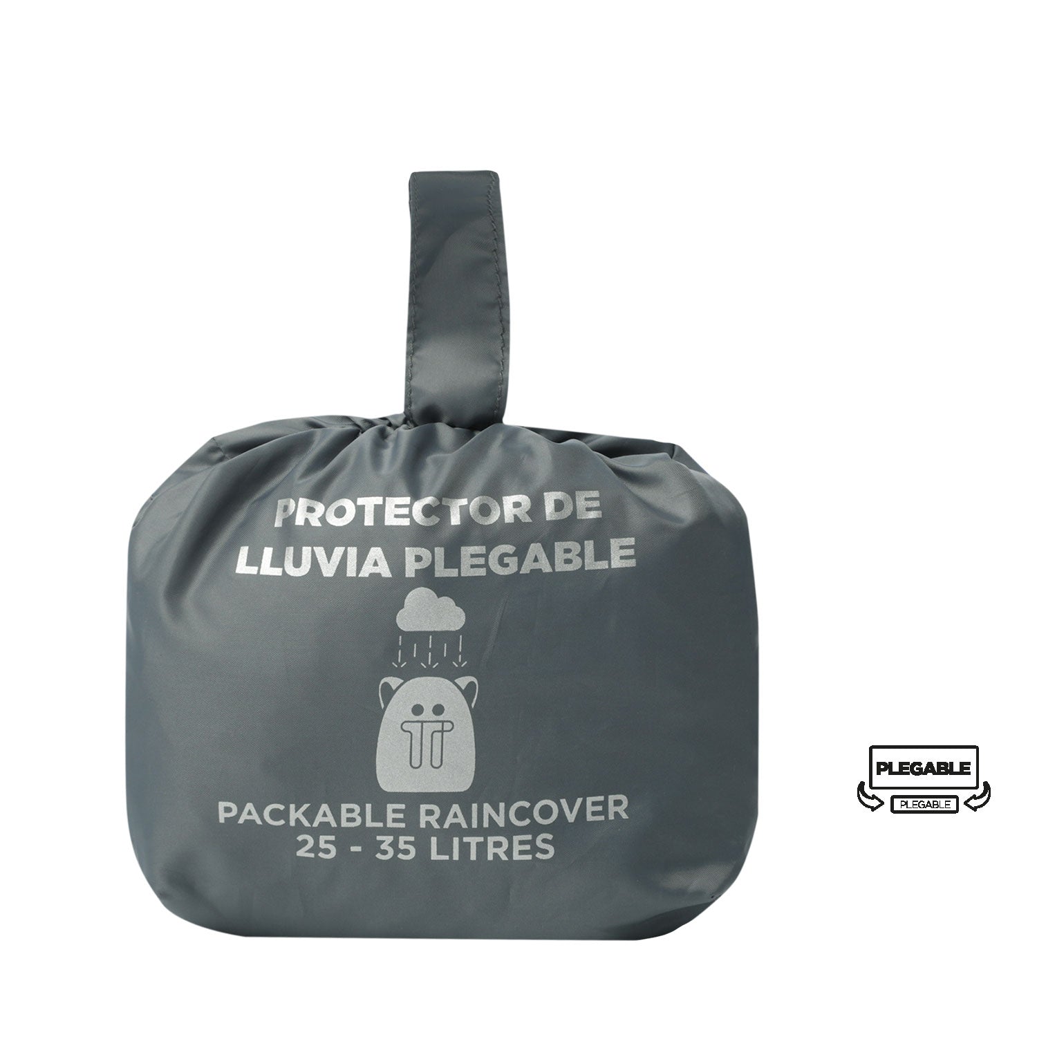 Forro Impermeable Rain Cover 2.0 Plegable para Mochila Gris