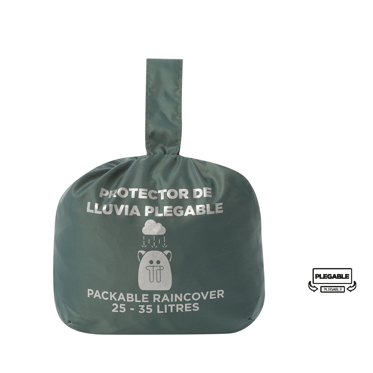 Forro Impermeable Rain Cover 2.0 Plegable para Mochila Verde