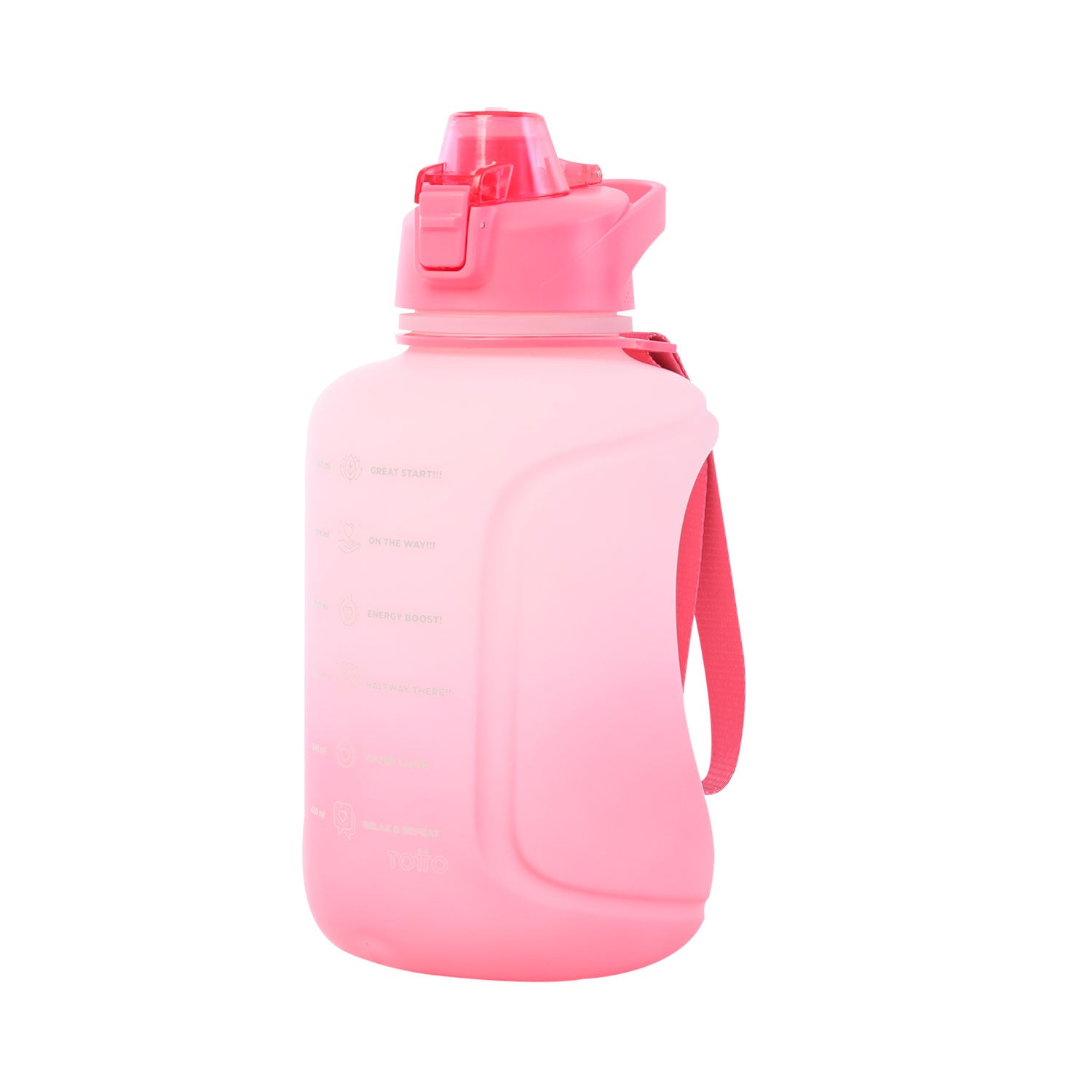 Botellón plástico motivacion grande rosado