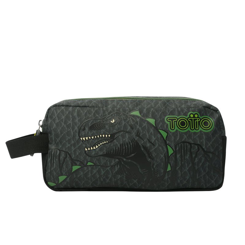 Cartuchera escolar para Niño Dinoland Gris