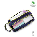 Cartuchera Escolar Grande para Niño 2 Cuerpos Dino Rock Azul