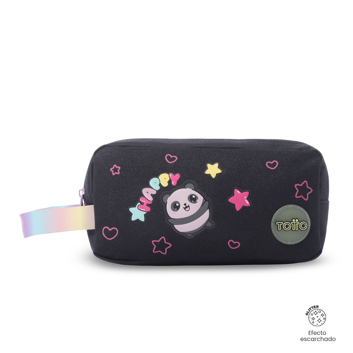 Cartuchera 2 Cuerpos Glowing Black