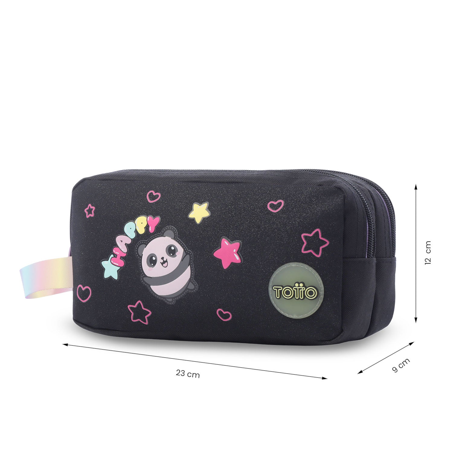Cartuchera 2 Cuerpos Glowing Black