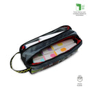 Cartuchera Escolar Grande para Niño 2 Cuerpos Grand Prix Gris