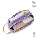 Cartuchera Escolar Grande para Niña 2 Cuerpos Kacty Morada