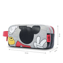Cartuchera Escolar Grande para Niño 2 Cuerpos Mickey Classic Gris