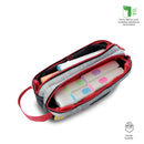 Cartuchera Escolar Grande para Niño 2 Cuerpos Mickey Classic Gris