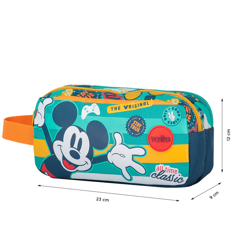 Cartuchera Multiuso Mickey Para Niños Color: Verde