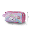 Cartuchera Escolar Grande para Niña 2 Cuerpos Magic Spark Rosada