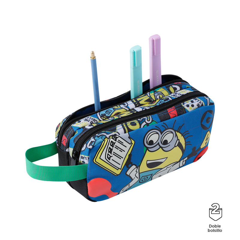 Cartuchera para Niño Minions Chemical Azul