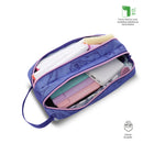 Cartuchera Escolar Grande para Niña 2 Cuerpos Stitch On The Beach Azul