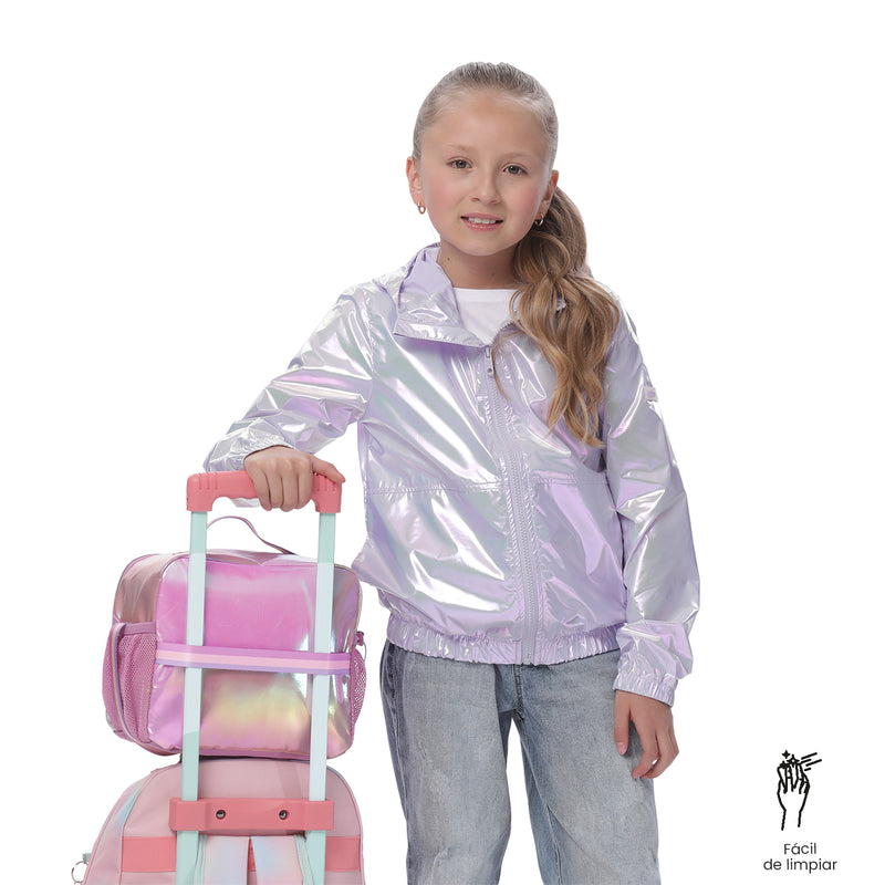 Lonchera Térmica para Niña Glowy Grande Morada