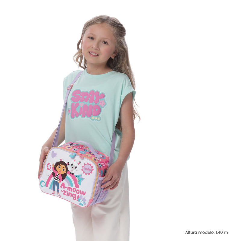 Lonchera Térmica para Niña Hey Gabby Grande Rosada