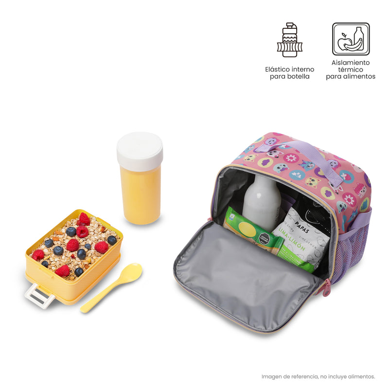 Lonchera Térmica para Niña Hey Gabby Grande Rosada