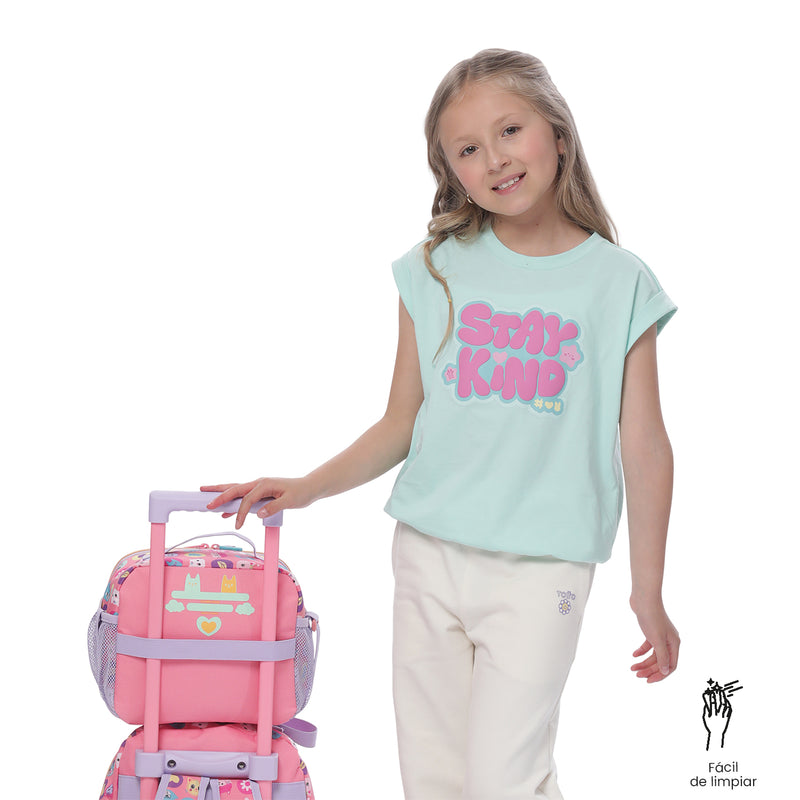 Lonchera Térmica para Niña Hey Gabby Grande Rosada