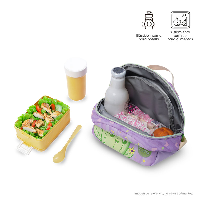 Lonchera Térmica para Niña Kacty Mediano Morada