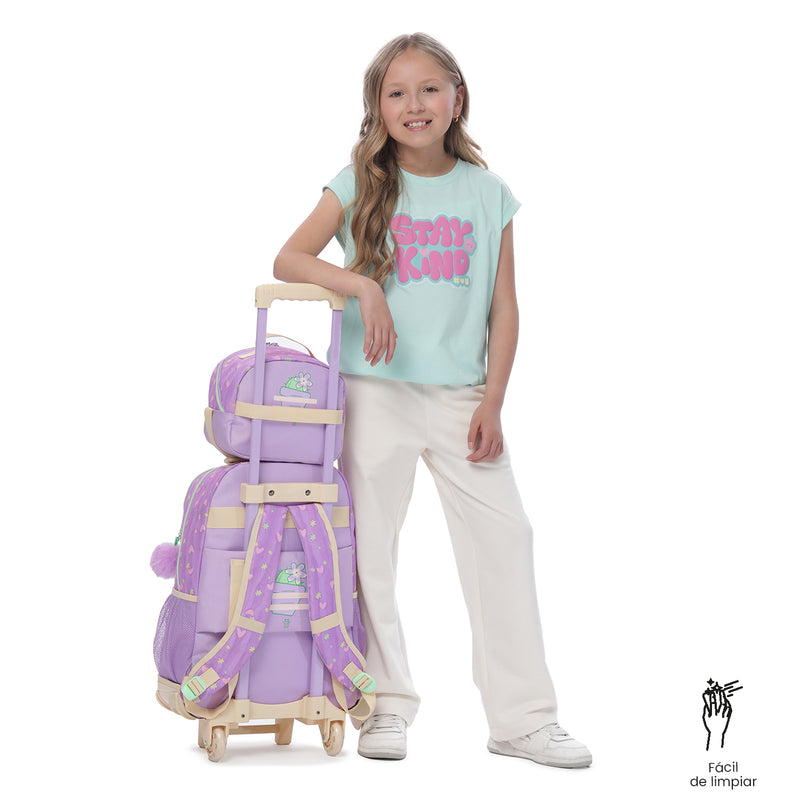 Lonchera Térmica para Niña Kacty Mediano Morada
