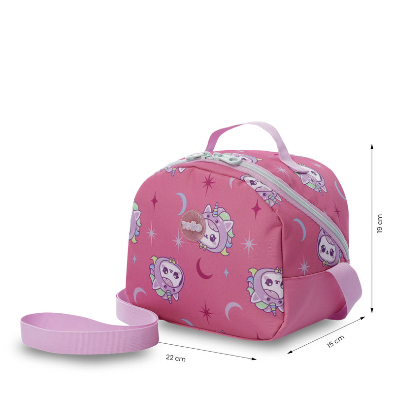 Lonchera Térmica para Niña Magic Spark Mediano Rosada