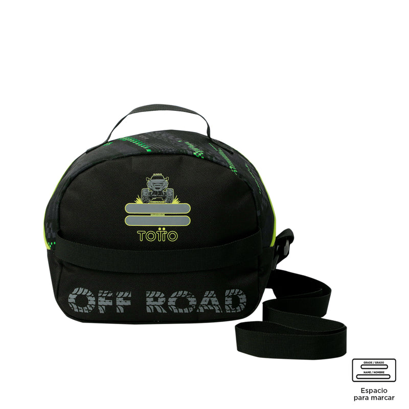 Lonchera Térmica para Niño Monster Race Mediana Negra