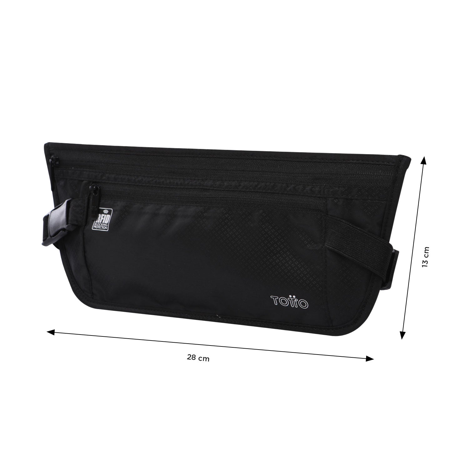 Canguro de viaje Security con RFID Blocker Negro