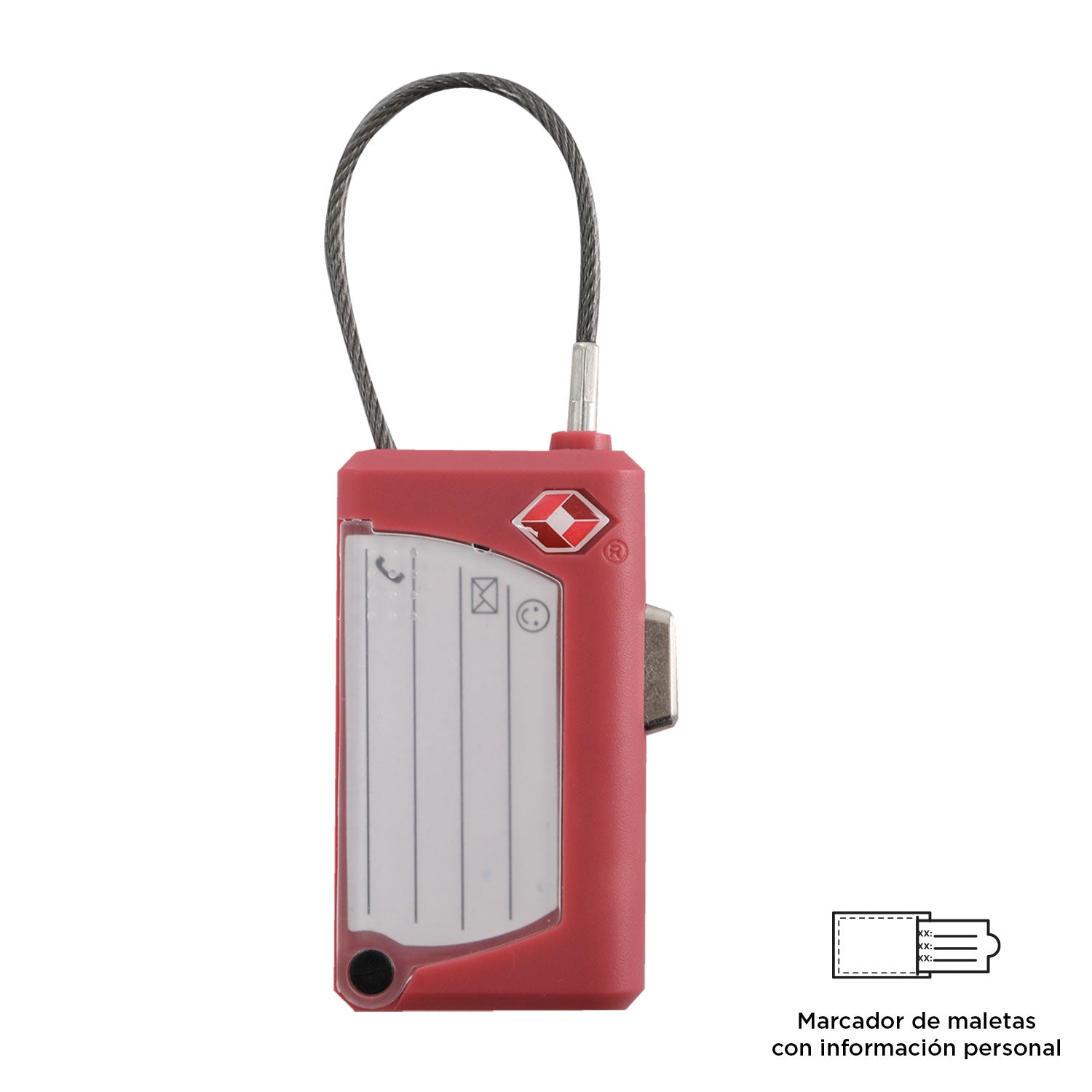 Candado Para Maleta Poxy - Color: Rosado