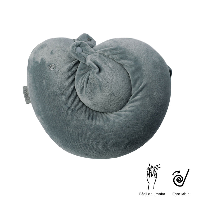 Almohada de viaje Memory Foam Jet Pillow Gris