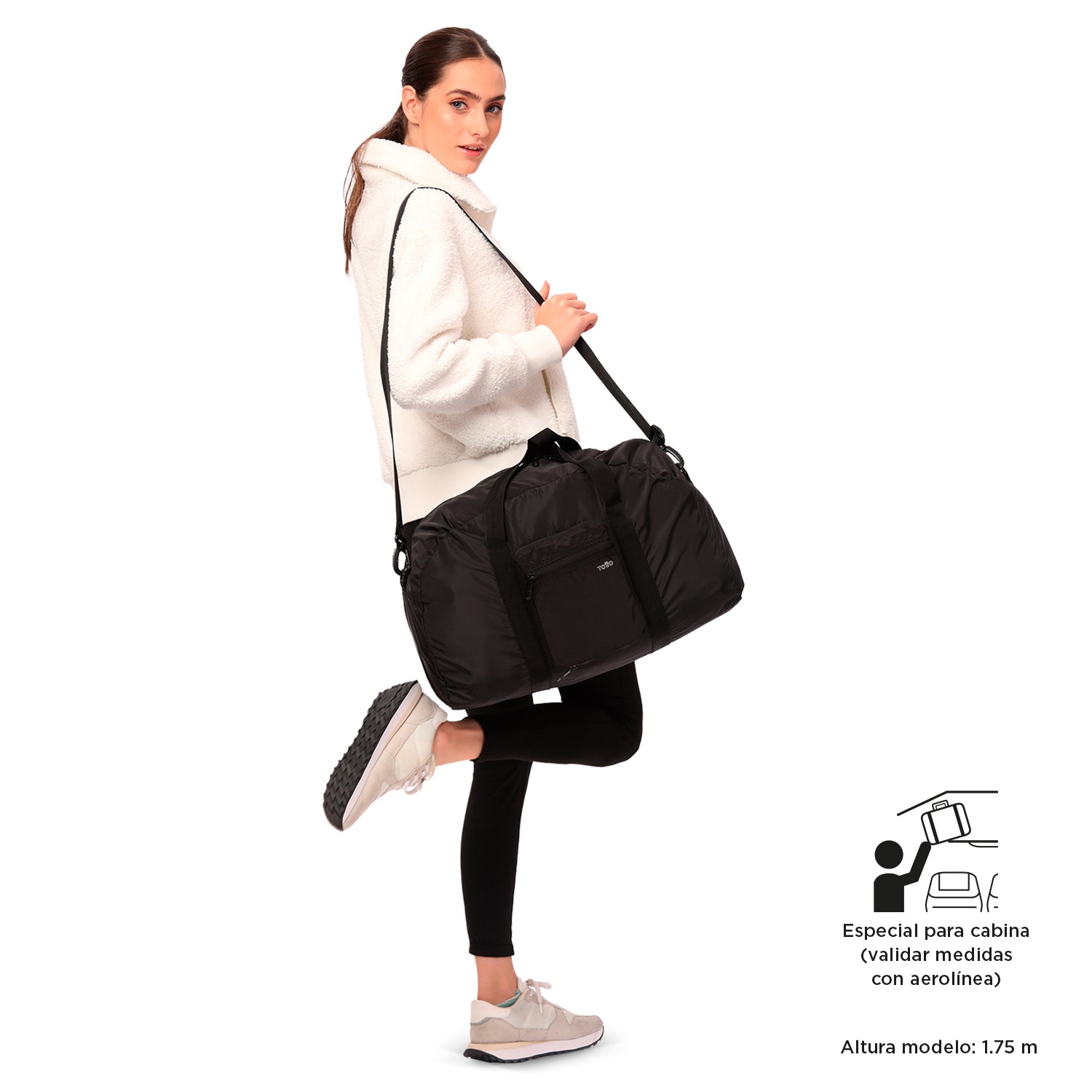 Bolso de Viaje Branel Plegable Grande Negro