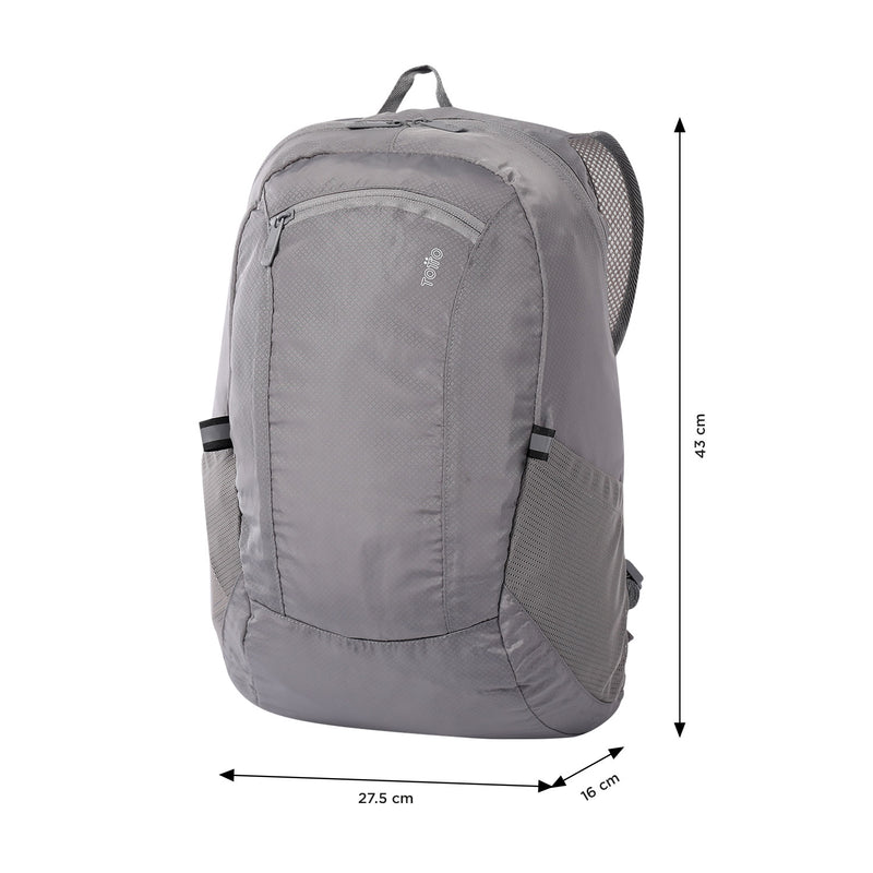 Mochila plegable Troker Gris