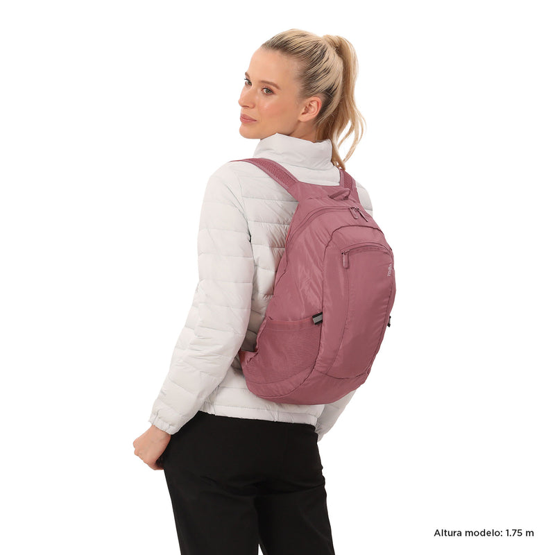 Mochila plegable Troker Rosado