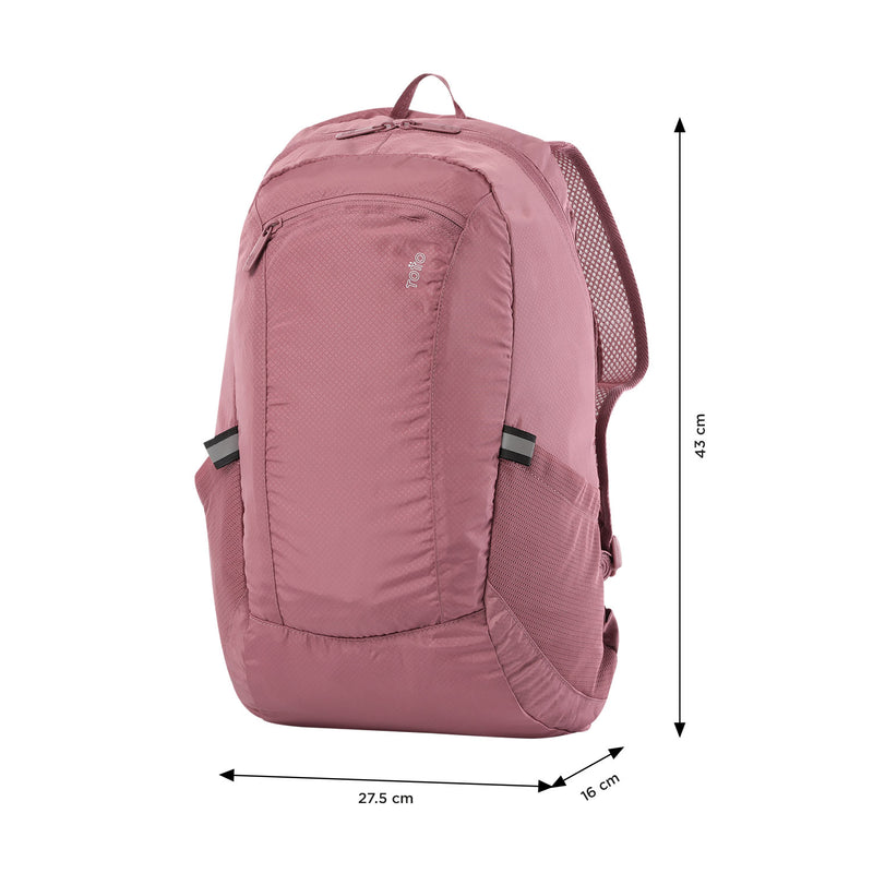 Mochila plegable Troker Rosado