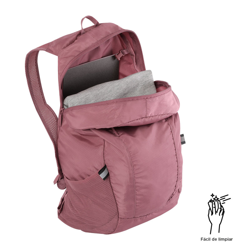 Mochila plegable Troker Rosado