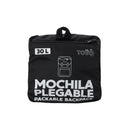 Mochila plegable de viaje collapse 30 mediano negro