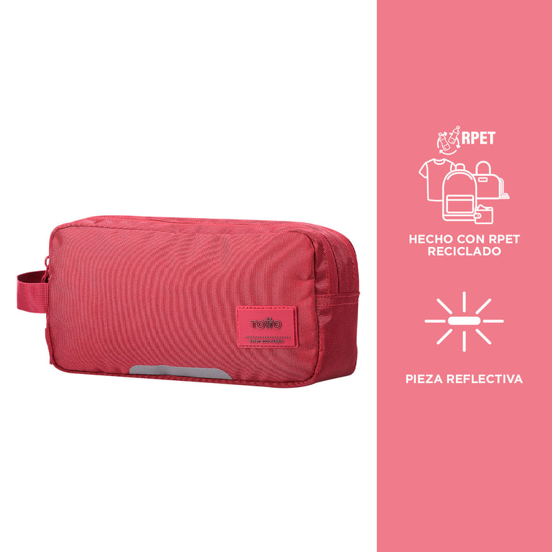 Cartuchera Ecofriendly Unicolor Marañon Color: Rosado