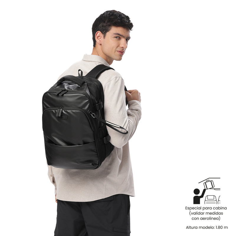 Morral Viajero Mediano Trip Negro